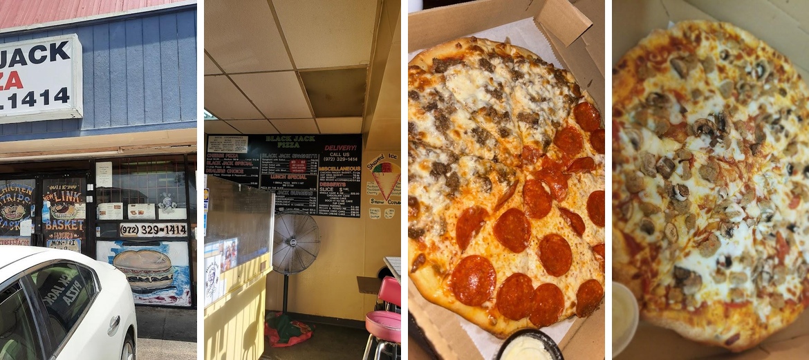 Blackjack Pizza Menu